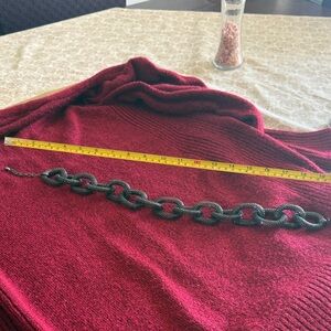 Chunky Black Chain Choker Necklace